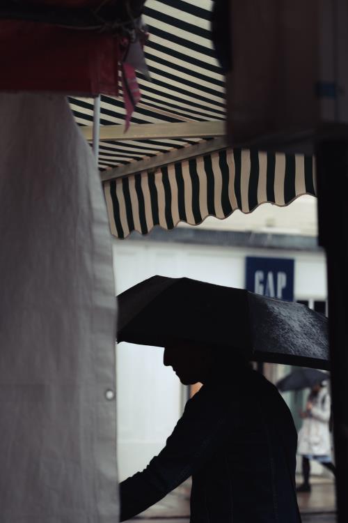 雨天短句暖心话